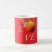 Basketball I Love Koffiemok (Center)