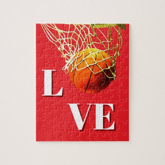 Basketball I Love Legpuzzel (Verticaal)