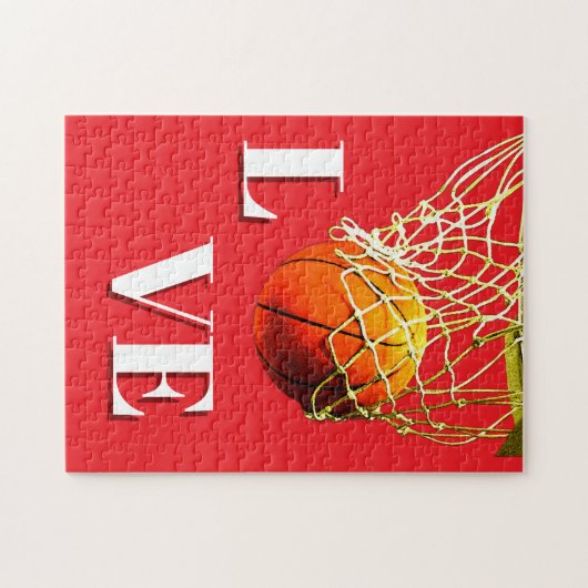 Basketball I Love Legpuzzel (Horizontaal)