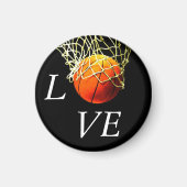 Basketball I Love Magneet (Voorkant)