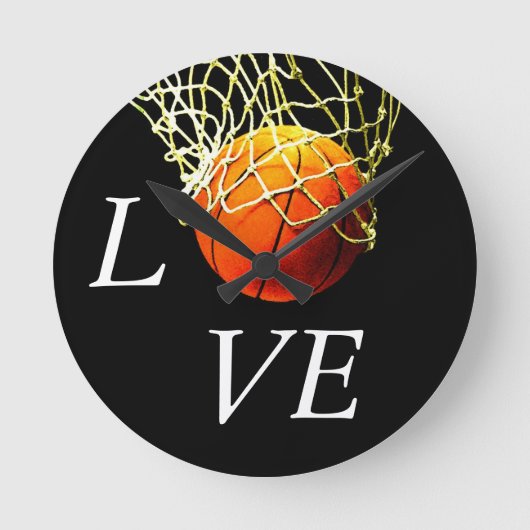 Basketball I Love Ronde Klok (Voorkant)