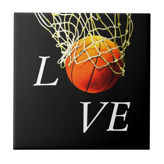 Basketball I Love Tegeltje (Voorkant)