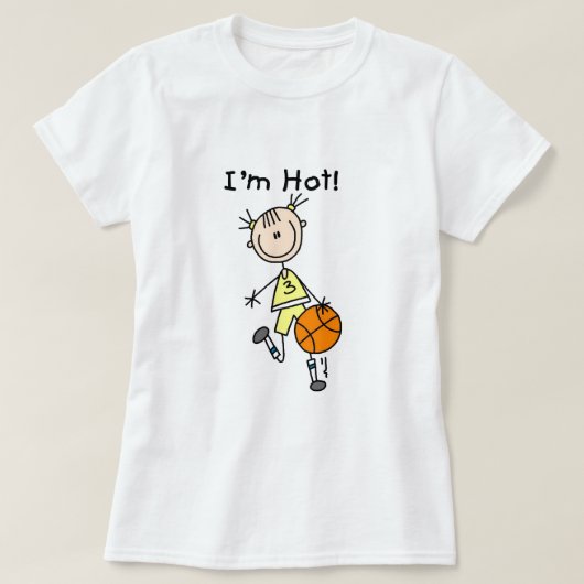 Basketball Ik ben Hot T-shirts en Gifts (Design voorkant)