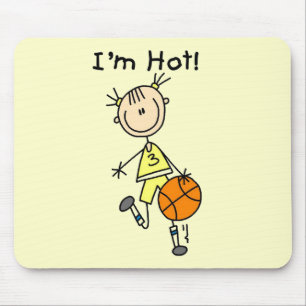 Basketball Ik ben Hot T-shirts en Gifts Muismat