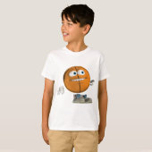 Basketball in de Hoop T-shirt (Voorkant volledig)