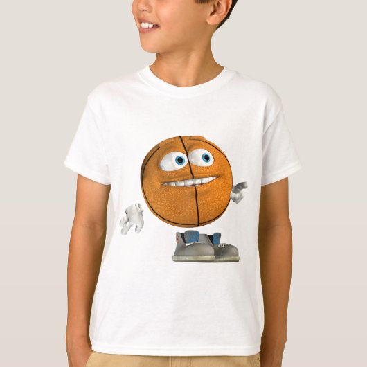 Basketball in de Hoop T-shirt (Voorkant)