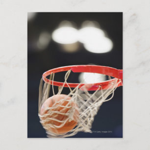 Basketball in de mand. briefkaart