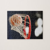 Basketball in de mand. legpuzzel (Horizontaal)