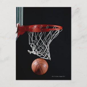 Basketball in Hoop Briefkaart