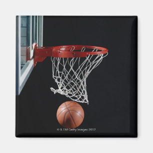Basketball in Hoop Magneet