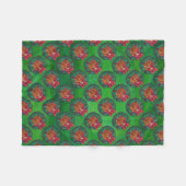 Basketball in kerstmis Wreath Fleece Deken (Voorkant (Horizontaal))