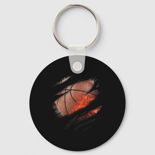 Basketball in me Design Sleutelhanger (Voorkant)