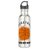 Basketball in Mijn bloed Waterfles (Voorkant)