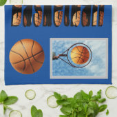 Basketball Inspiration Composition, Theedoek (Gevouwen)