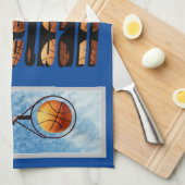 Basketball Inspiration Composition, Theedoek (Quarter Fold)