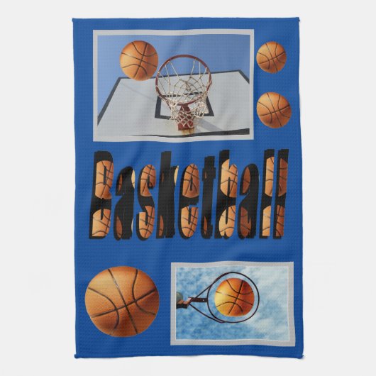 Basketball Inspiration Composition, Theedoek (Verticaal)