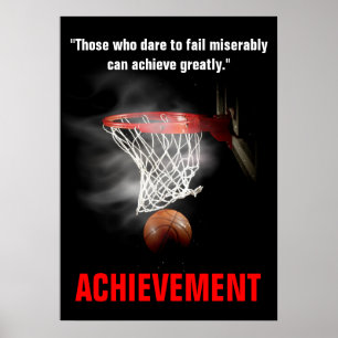 Basketball Inspirerend bereiken Motivatie Poster
