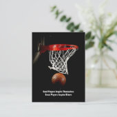 Basketball Inspirerend Citaat Inspire Spelers Briefkaart (Staand voorkant)