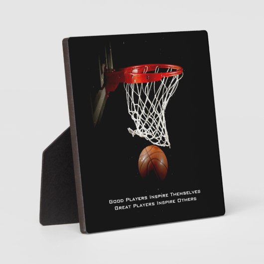 Basketball Inspirerend Citaat Inspire Spelers Fotoplaat (Voorkant)
