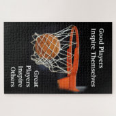 Basketball Inspirerend Citaat Inspire Spelers Legpuzzel (Horizontaal)