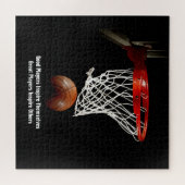 Basketball Inspirerend Citaat Inspire Spelers Legpuzzel (Horizontaal)