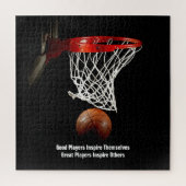 Basketball Inspirerend Citaat Inspire Spelers Legpuzzel (Verticaal)
