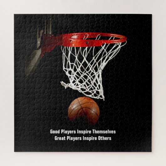 Basketball Inspirerend Citaat Inspire Spelers Legpuzzel (Verticaal)