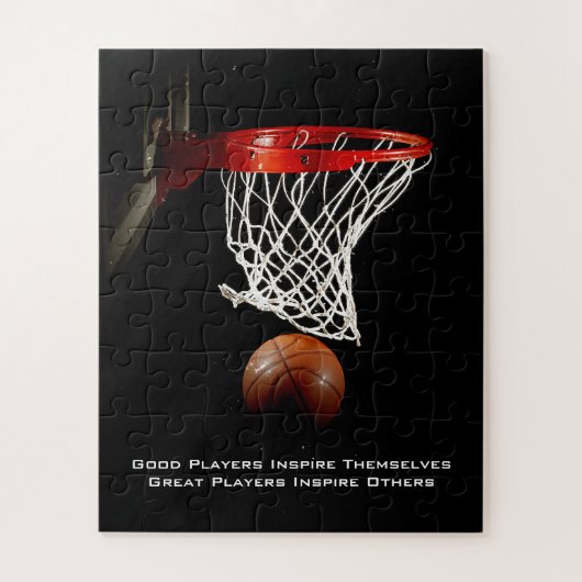 Basketball Inspirerend Citaat Inspire Spelers Legpuzzel (Verticaal)
