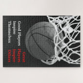 Basketball Inspirerend Citaat Inspire Spelers Legpuzzel (Horizontaal)