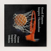Basketball Inspirerend Citaat Inspire Spelers Legpuzzel (Horizontaal)