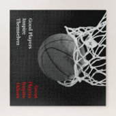 Basketball Inspirerend Citaat Inspire Spelers Legpuzzel (Horizontaal)