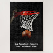 Basketball Inspirerend Citaat Inspire Spelers Legpuzzel (Verticaal)