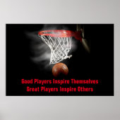 Basketball Inspirerend Citaat Inspire Spelers Poster (Voorkant)