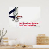 Basketball Inspirerend Citaat Inspire Spelers Poster (Keuken)