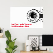 Basketball Inspirerend Citaat Inspire Spelers Poster (Thuiskantoor)