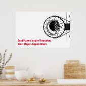 Basketball Inspirerend Citaat Inspire Spelers Poster (Keuken)