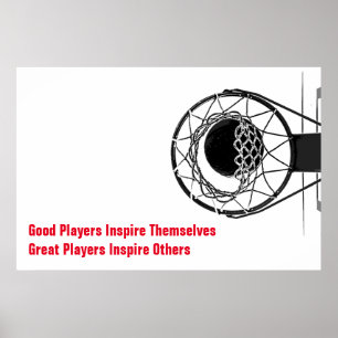 Basketball Inspirerend Citaat Inspire Spelers Poster