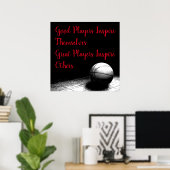Basketball Inspirerend Citaat Inspire Spelers Poster (Thuiskantoor)