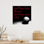Basketball Inspirerend Citaat Inspire Spelers Poster (Keuken)