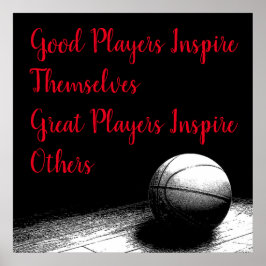 Basketball Inspirerend Citaat Inspire Spelers Poster