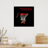 Basketball Inspirerend Citaat Inspire Spelers Poster (Keuken)