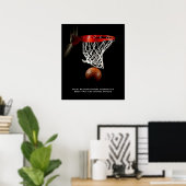 Basketball Inspirerend Citaat Inspire Spelers Poster (Thuiskantoor)