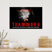 Basketball Inspirerend-prijszettingsspelers in tea Poster (Keuken)
