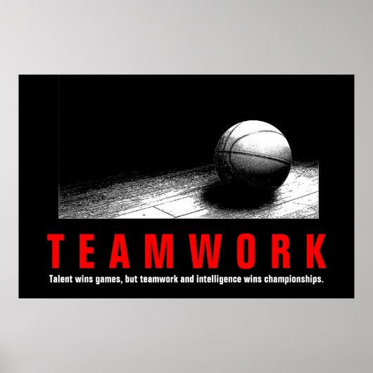 Basketball Inspirerend-prijszettingsspelers in tea Poster (Voorkant)