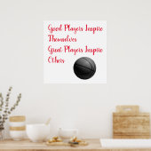 Basketball Inspirerend Quote Inspire Player Poster (Keuken)