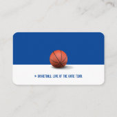 Basketball Instructor | Coach | Trainer Business C Visitekaartje (Achterkant)