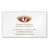 Basketball Instructor | Coach | Trainer Magnetisch Visitekaartje (Voorkant)