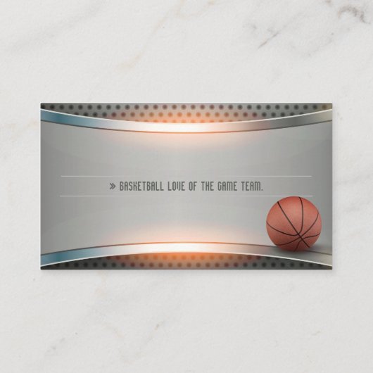 Basketball Instructor | Coach | Trainer Visitekaartje (Achterkant)