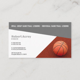 Basketball Instructor Coach Trainer Visitekaartje
