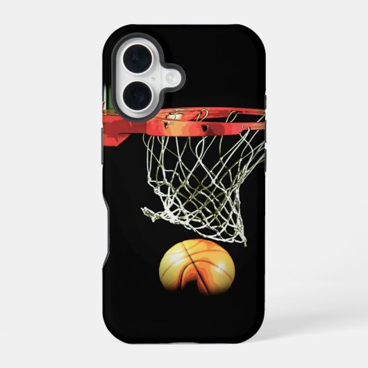Basketball iPhone 16 Hoesje (Achterkant)